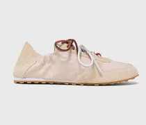 Nylon-sneaker Mit Multi-schnürung - Weiß