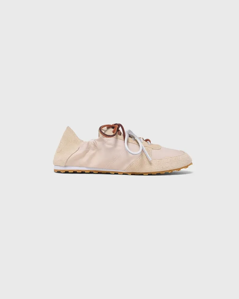 Maje Nylon-sneaker Mit Multi-schnürung - Weiß Weiß