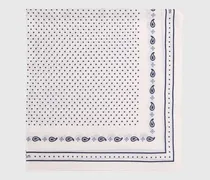 Bedrucktes Seidentuch 90x90 - Ecru