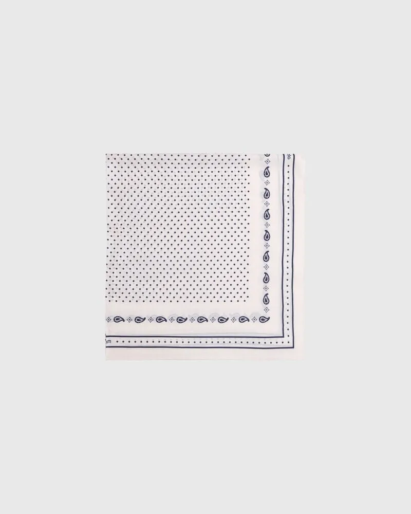 Maje Bedrucktes Seidentuch 90x90 - Ecru Ecru