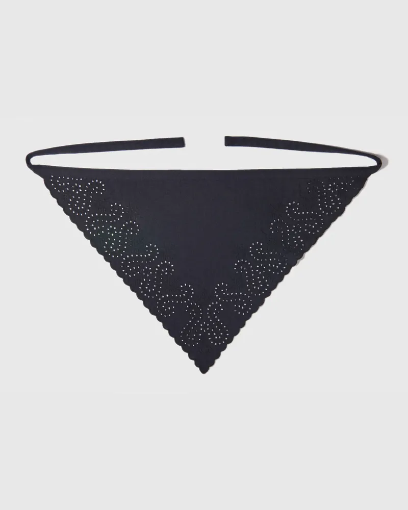 Maje Dreieckiges Halstuch Zum Binden - Schwarz Schwarz