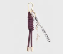 Schlüsselanhänger-charm - Weinrot