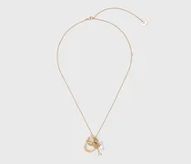 Goldene Halskette Mit Ringdetails - Golden