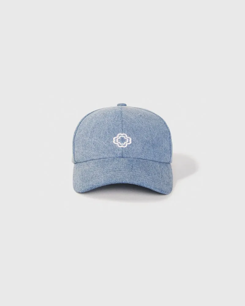 Maje Cap Aus Denim - Jeansblau Jeansblau