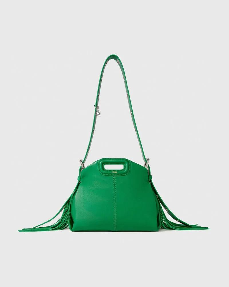 Maje Tasche Miss M Mini Aus Glattleder - Grün Grün