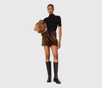 Leopard-minirock Aus Kunstpelz - Grand Leopard Print