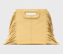 M Mini-tasche, Craquelé-leder Matt - Gelb