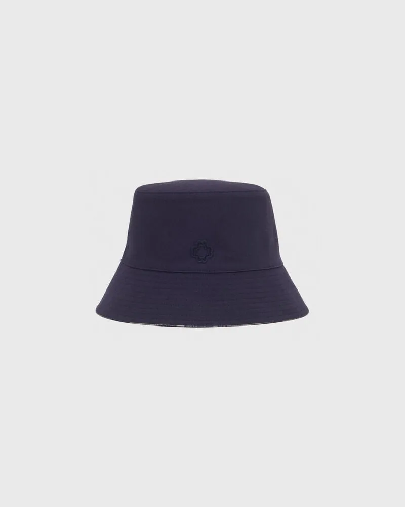 Maje Wendbarer Bob Mit Früchteprint - Marineblau Marine