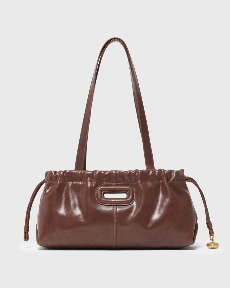 Maje Milpli Gazette Aus Vintage-leder - Braun Braun