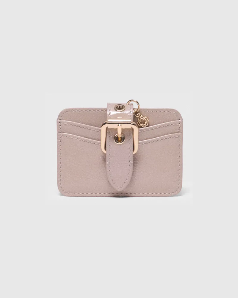 Maje Miss M Naplackleder-kartenetui - Beige Kitt