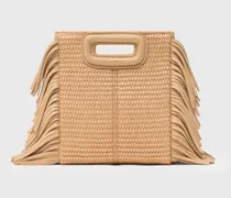 M Mini-tasche Mit Basteffekt - Beige
