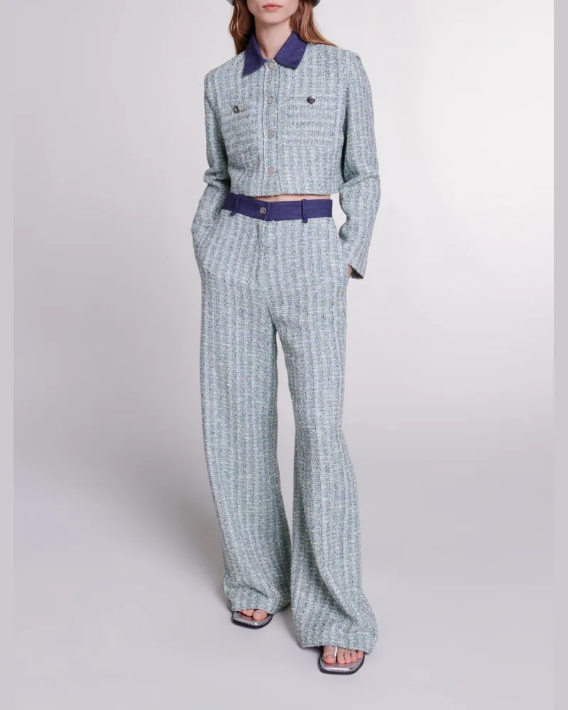 Maje Weite Tweed-hose - Mehrfarbig Multicolor