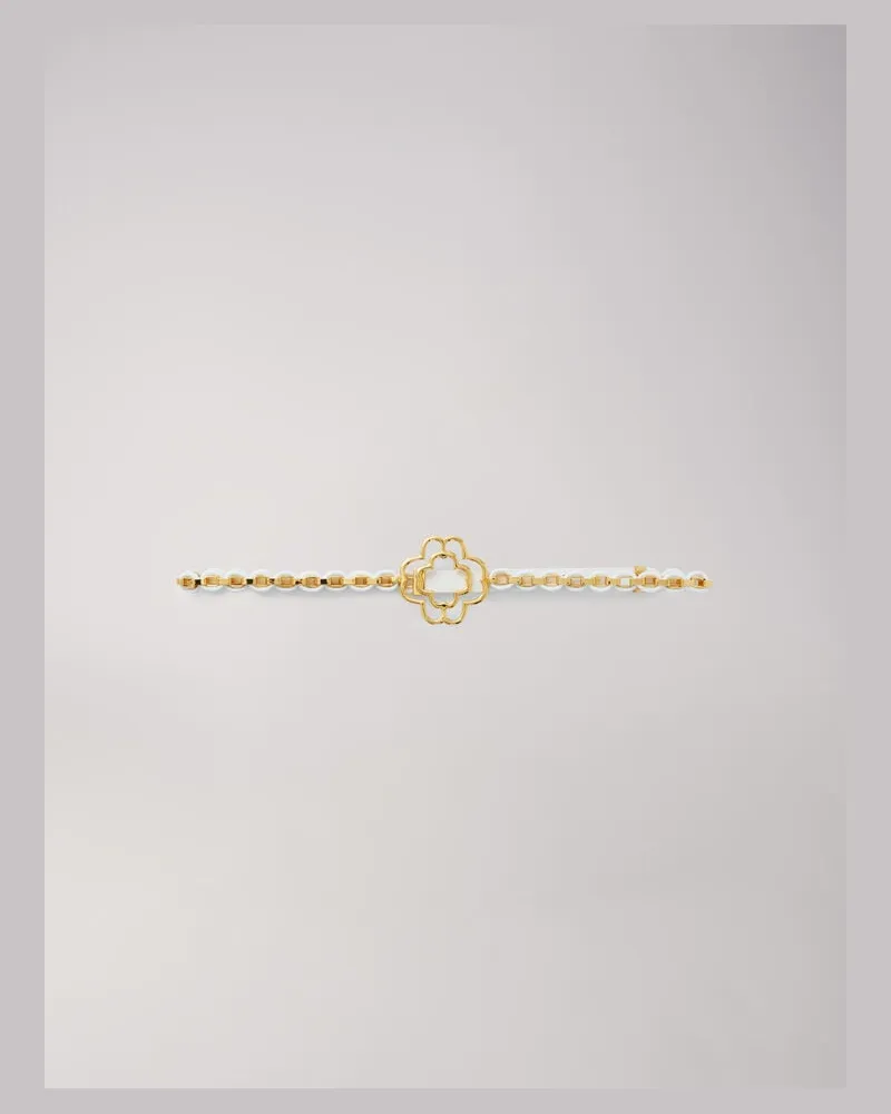 Maje Gürtel Clover Fine Mix Kette - Ecru Ecru