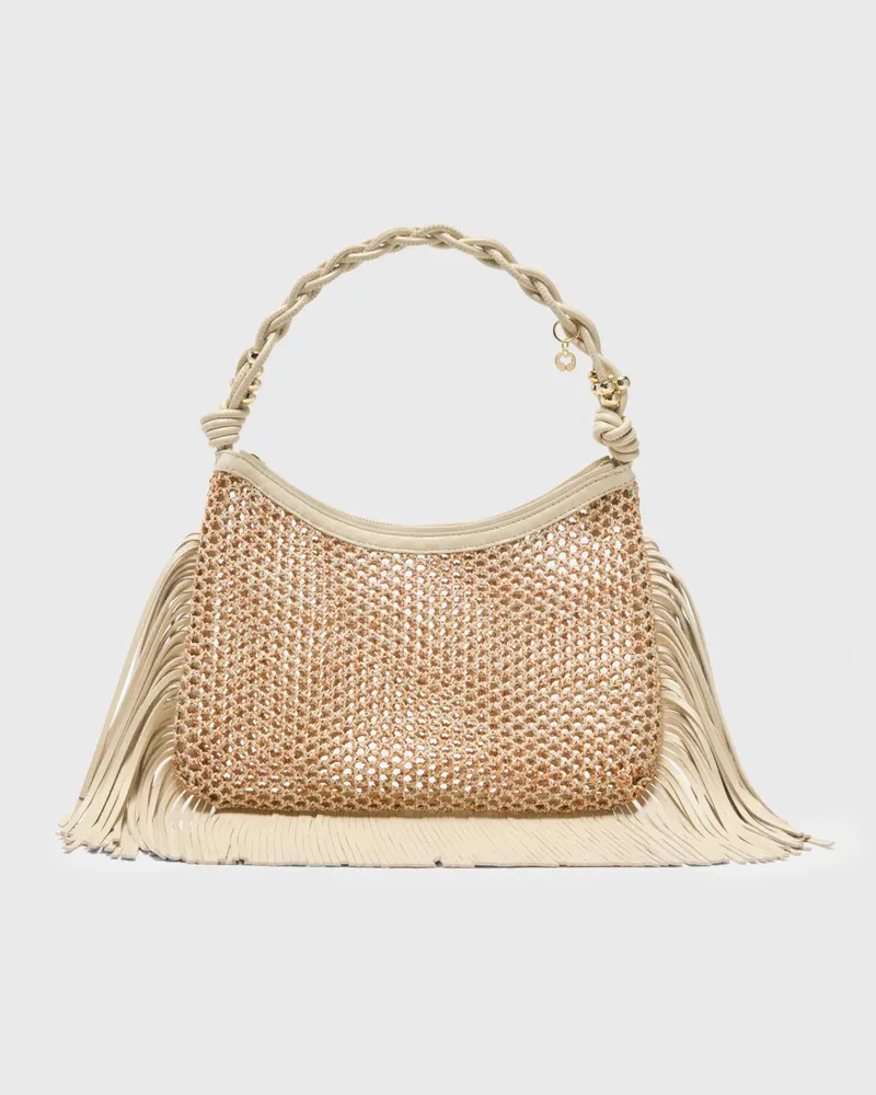 Maje Hobo-netzbeutel - Nude Nude