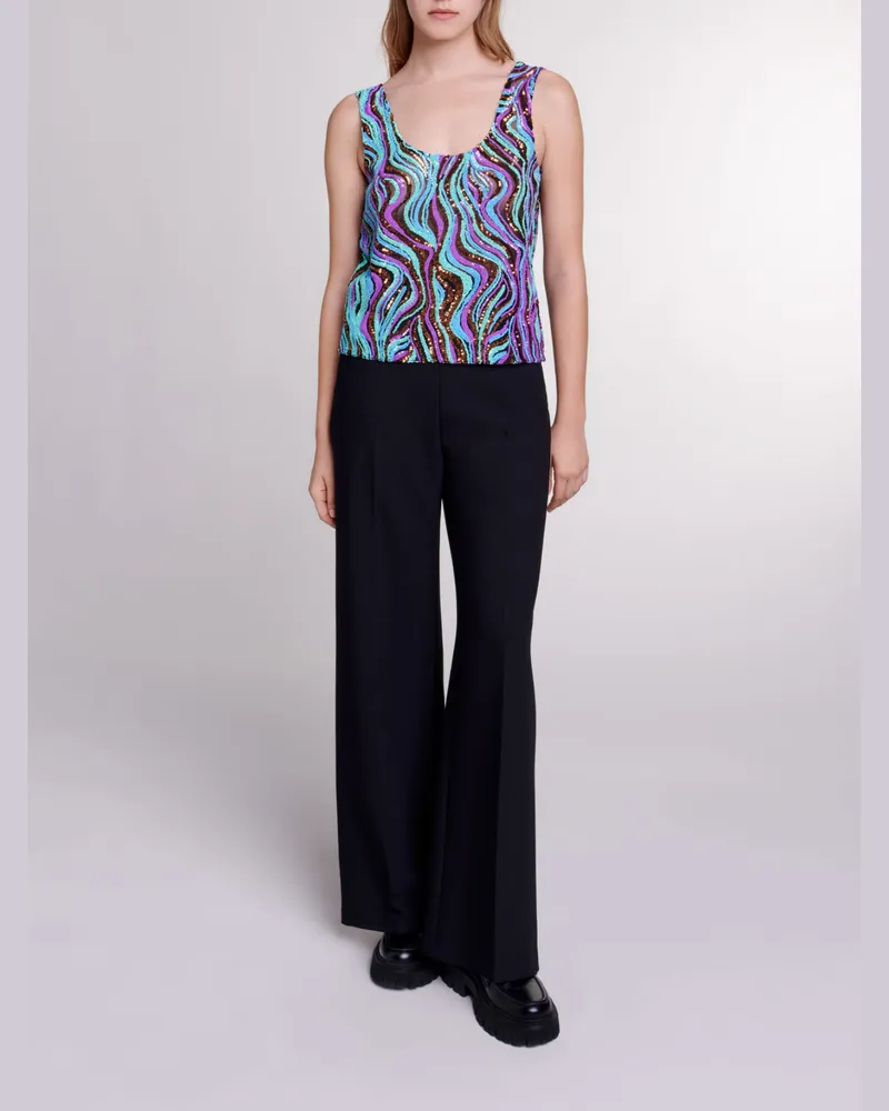 Maje Pailletten-top - Mehrfarbig Multicolor