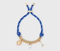 Kettenarmband Mit Marinekordel - Golden