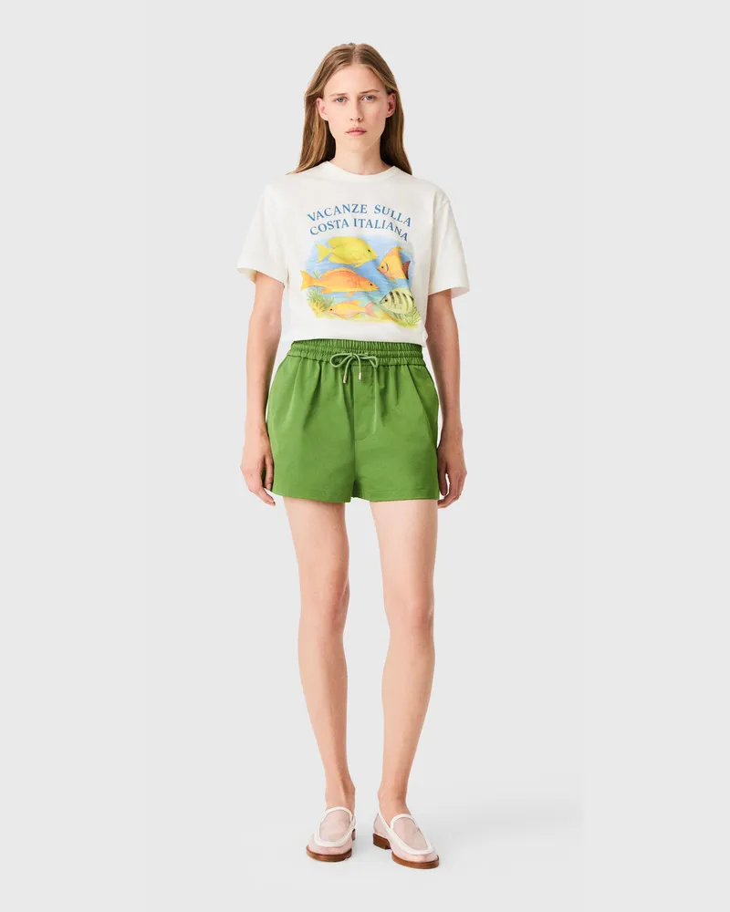 Maje Shorts Aus Funktionsmaterial - Olivgrün Olivgrün