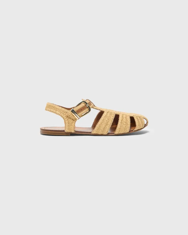 Maje Sandalen Mit Flachem Riemen - Beige Beige