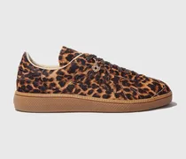 Lederturnschuhe Mit Leopardenoptik - Imprime Leopard