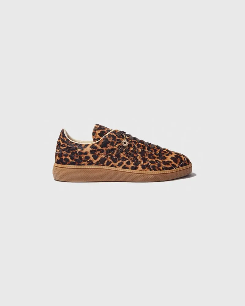 Maje Lederturnschuhe Mit Leopardenoptik - Imprime Leopard Imprime