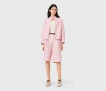 Bomberjacke Aus Leinen-mix - Rosa