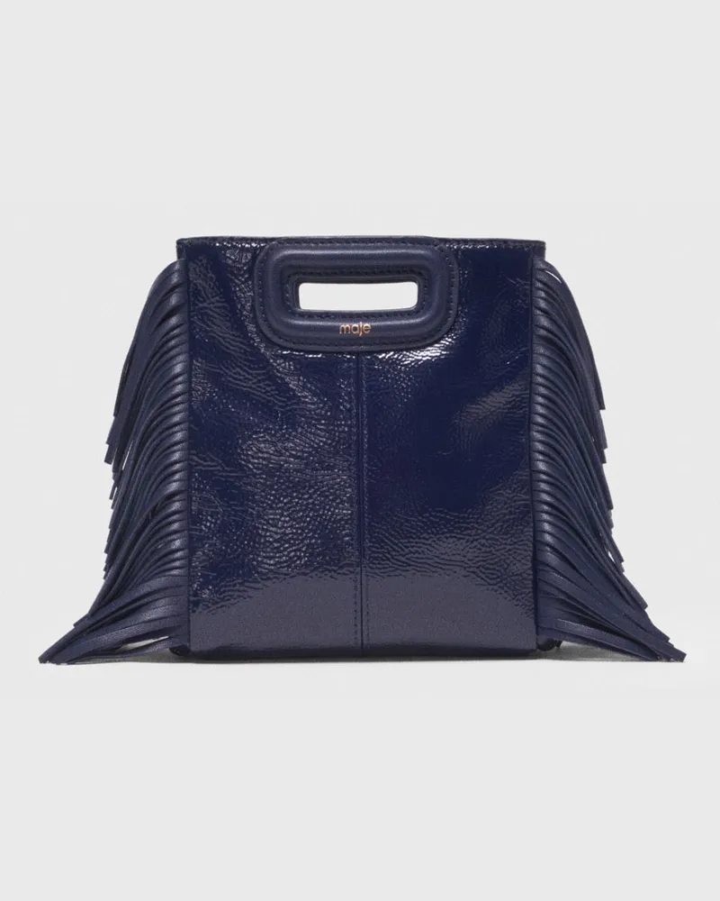 Maje M Mini-tasche Aus Naplakleder - Marineblau Marine