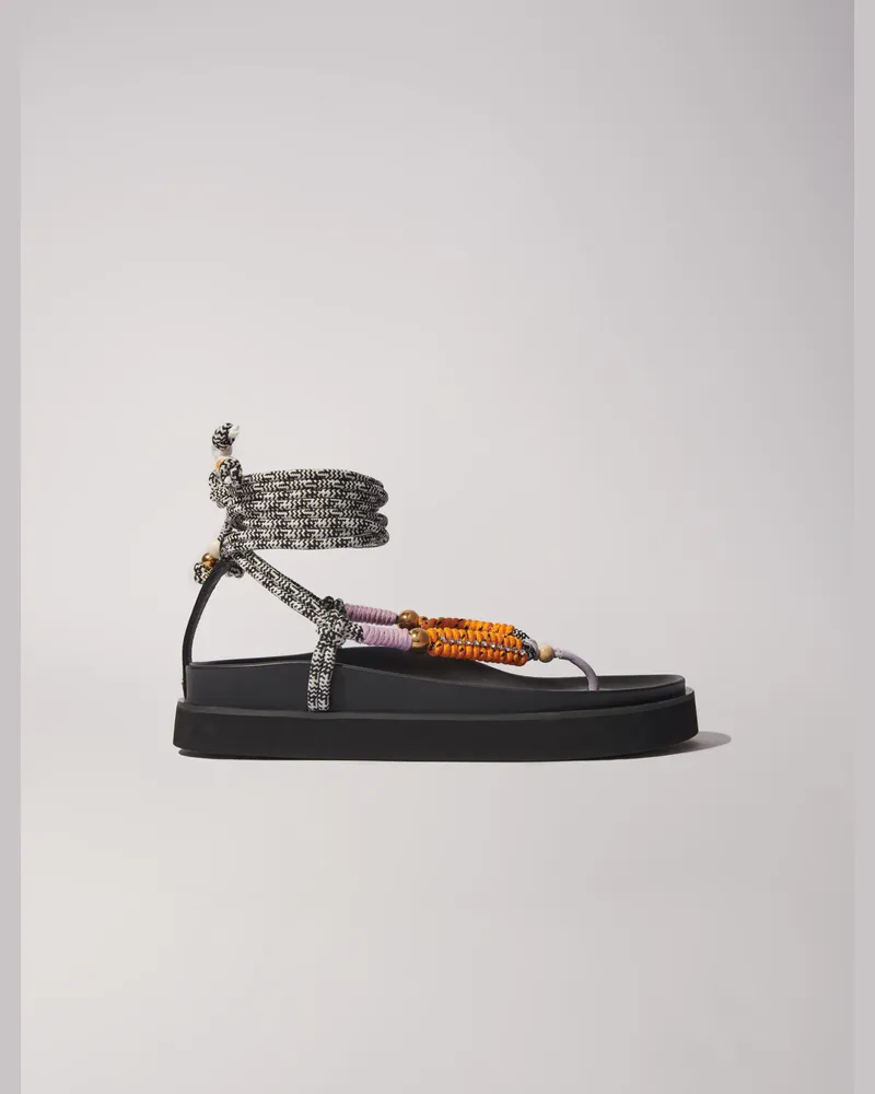 Maje Sandalen Mit Geflochtenen Riemen - Parma Parma