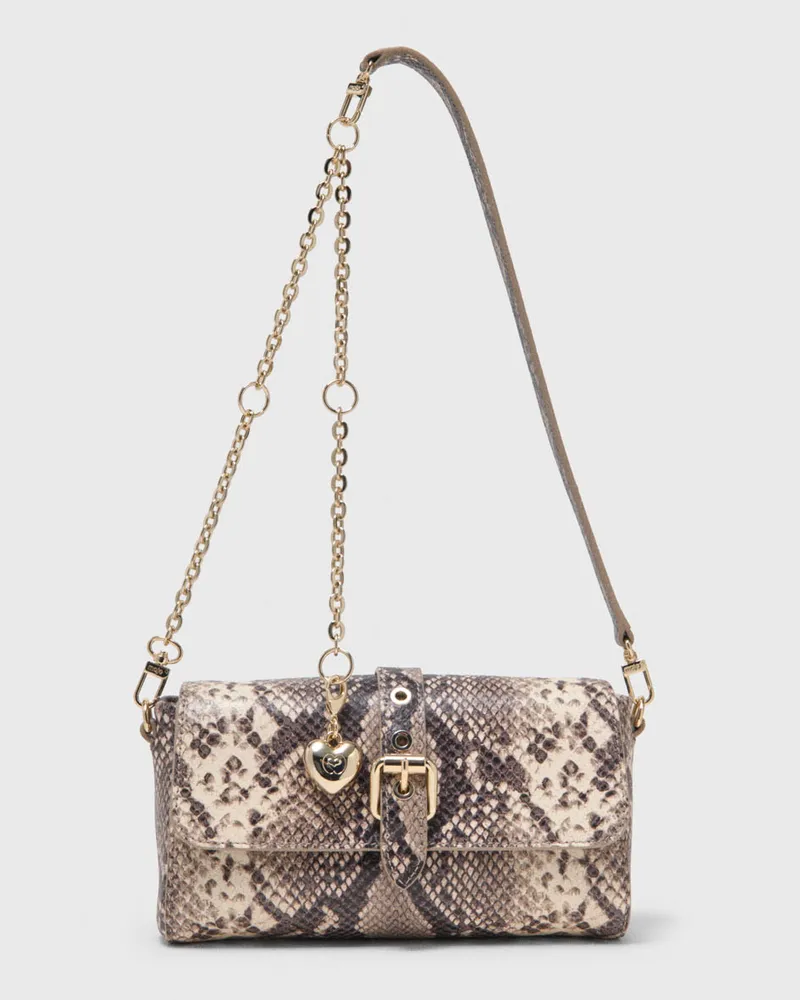 Maje Miss M Walk, Leder, Pythonprägung - Schlange Natur Schlange