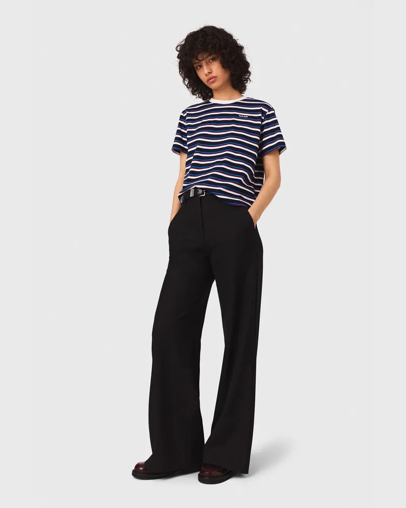 Maje Kostümhose Mit Falte - Marineblau Marine