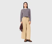 Weite Hose Aus Baumwolle - Beige