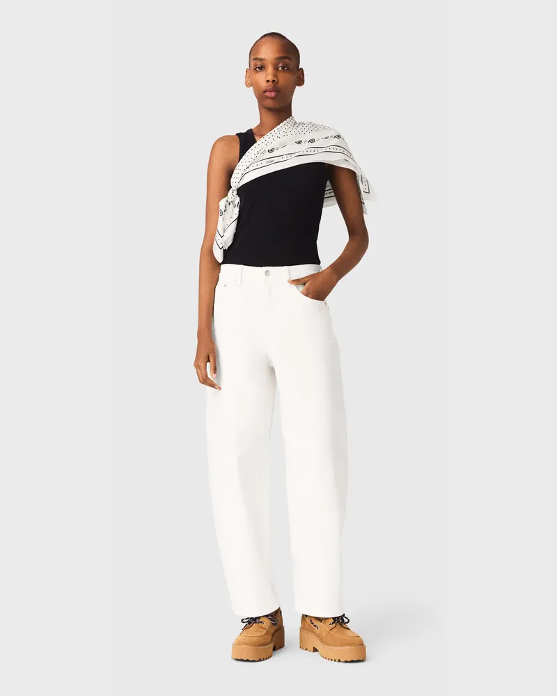 Maje Balloon-jeans - Weiß Weiß