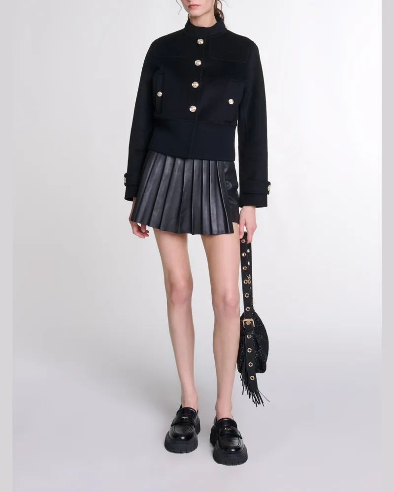 Maje Wollblouson - Schwarz Schwarz