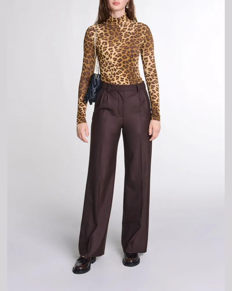 Maje Pullover Mit Leopardenprint - Imprime Leopard Imprime