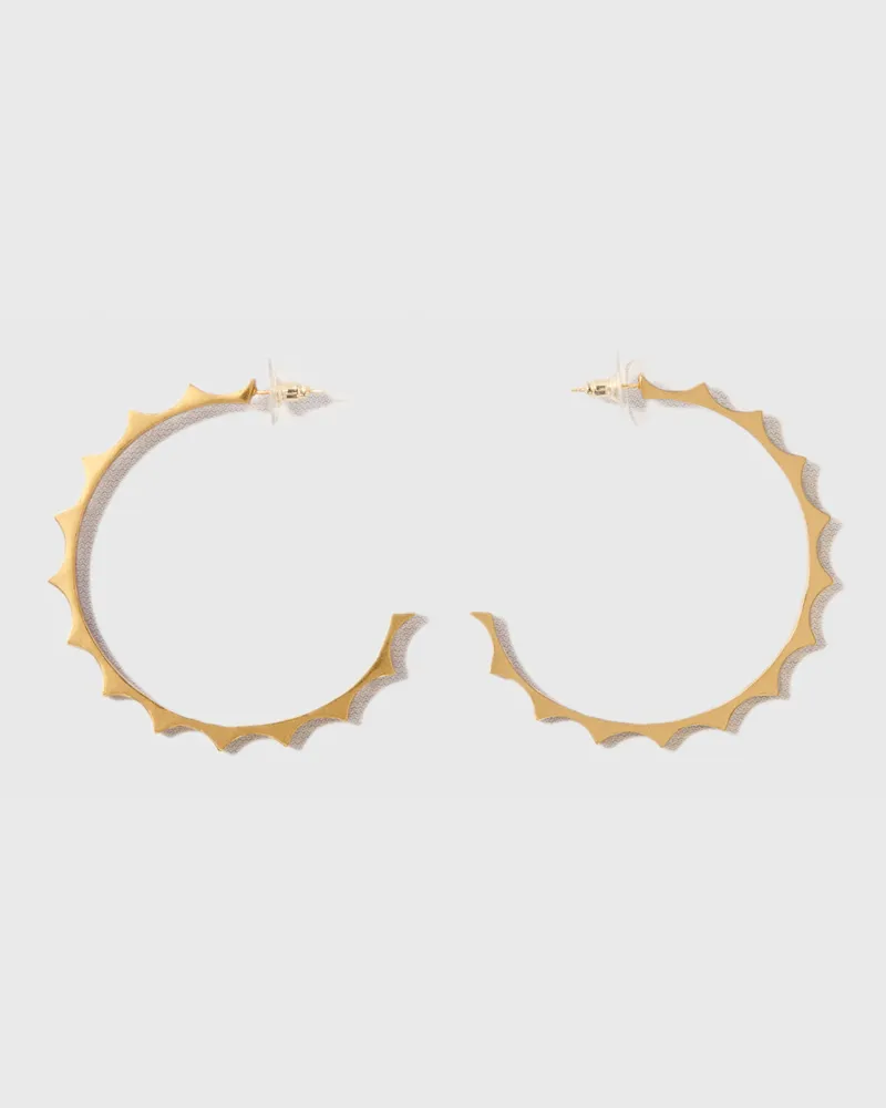 Maje Creolen Aus Goldenem Metall Gold