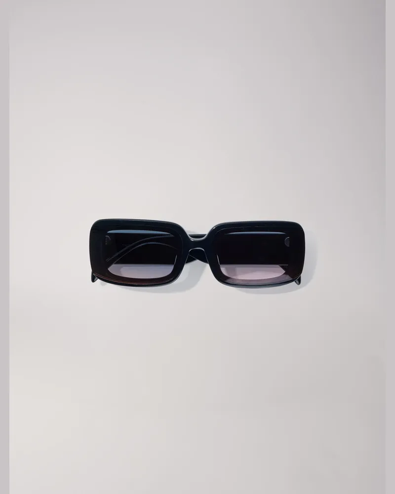 Maje Sonnenbrille Aus Acetat - Schwarz Schwarz
