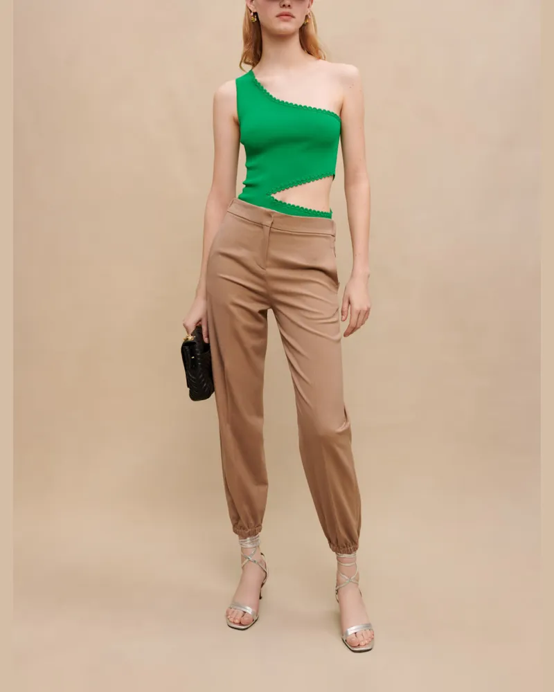 Maje An Den Knöcheln Verengte Hose - Beige Beige