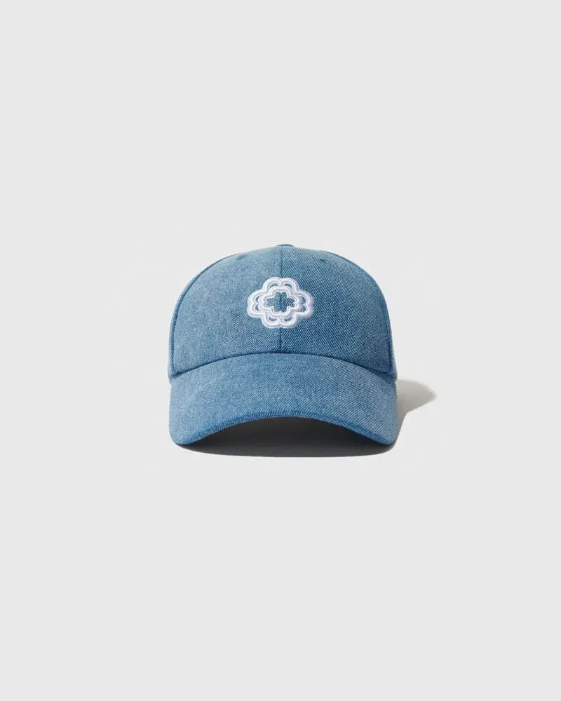 Maje Denim-cap Mit Clover-logo - Blau Blau