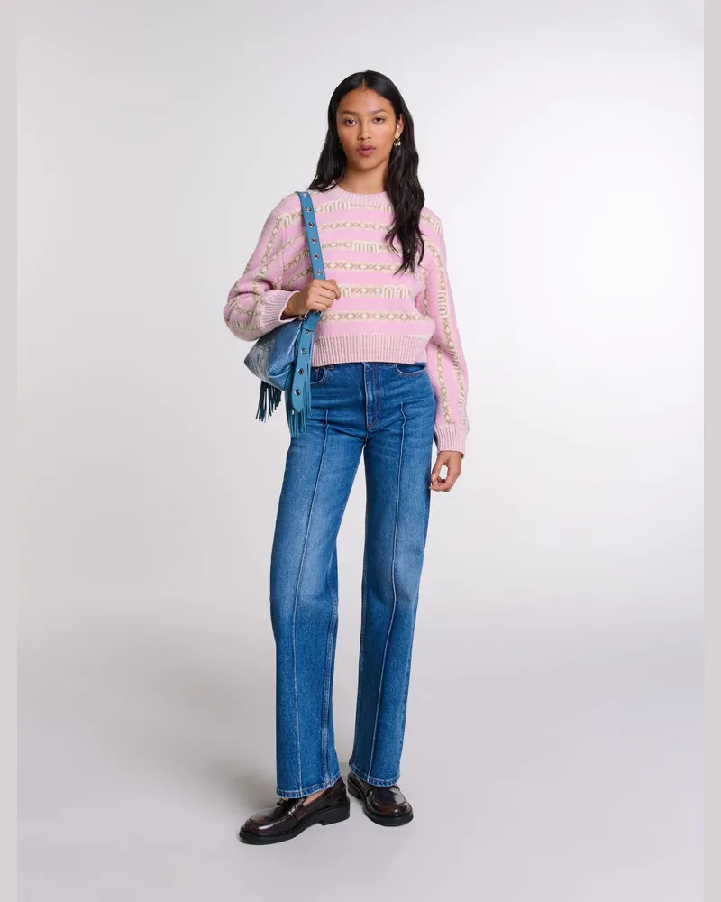 Maje Jacquard-pullover - Mehrfarbig Multicolor