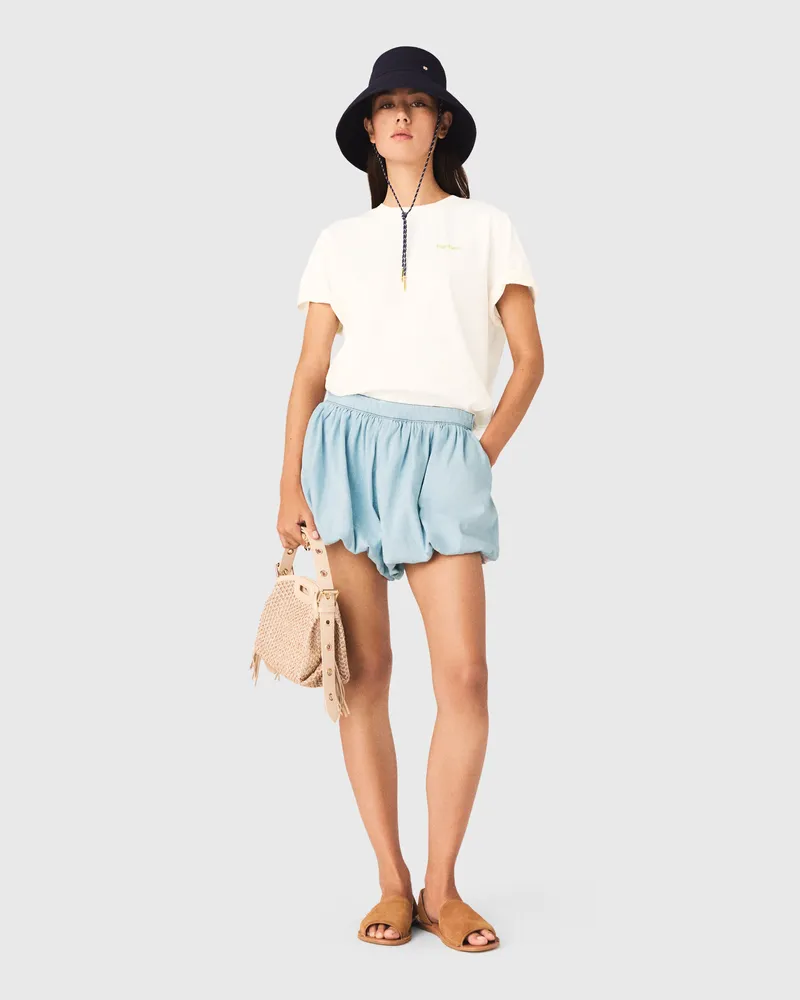 Maje T-Shirt Mit Sommerprint - Weiß Weiß