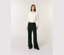 Kurzer Blouson Aus Tweed - Ecru