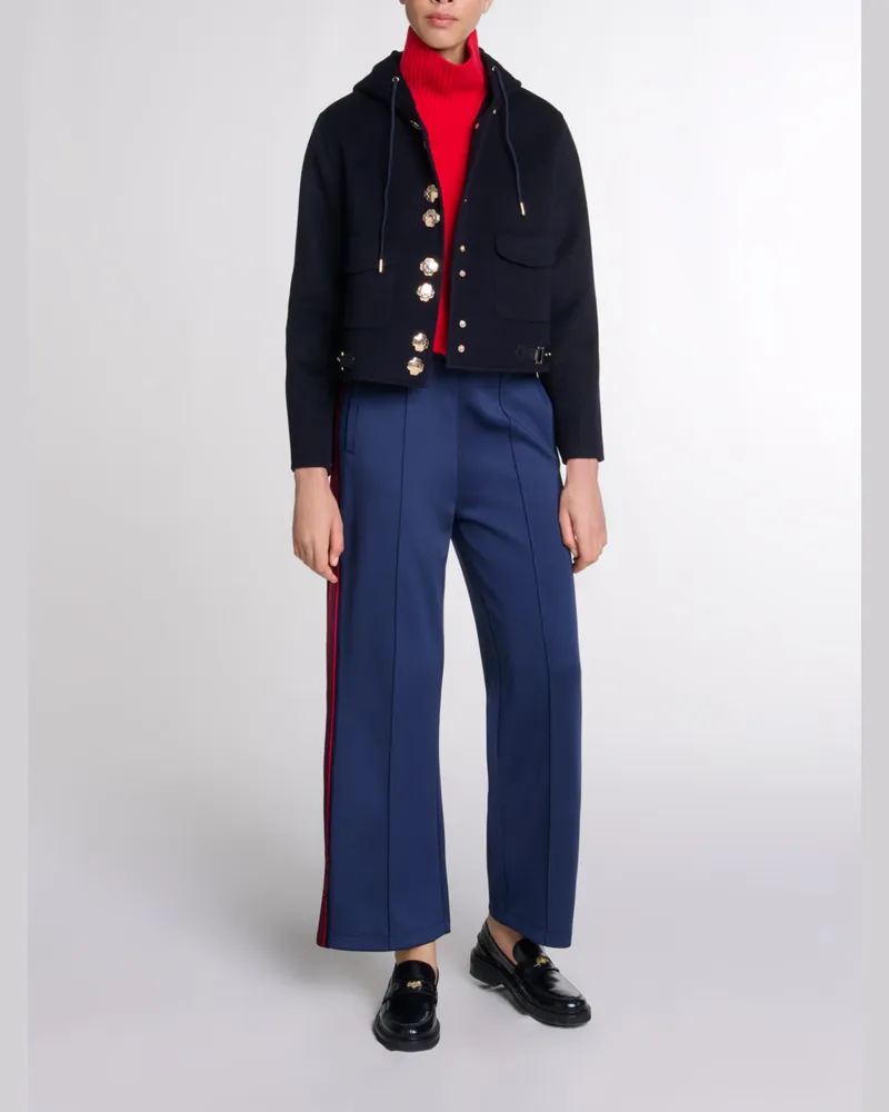 Maje Kurzer Doubleface-blouson - Marineblau Marine