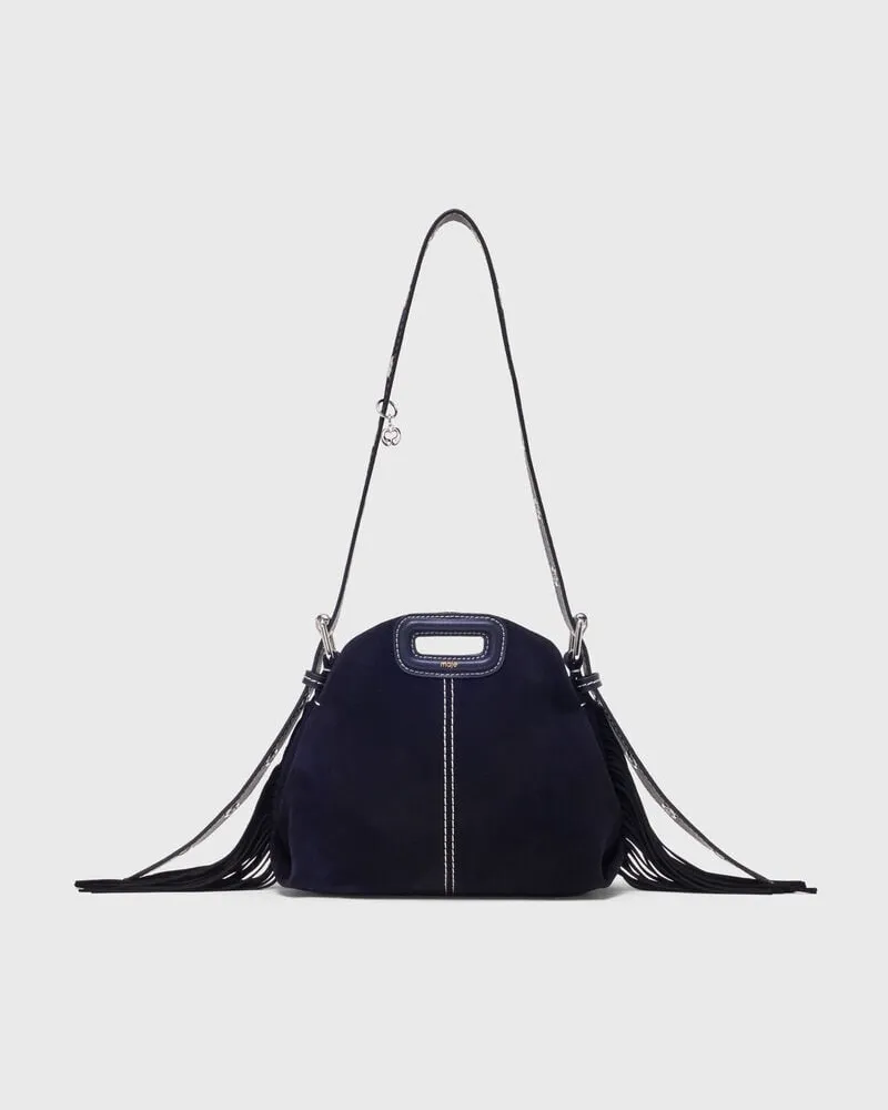 Maje Miss M Mini Wildleder, Abgesteppt - Bleu Marine Bleu