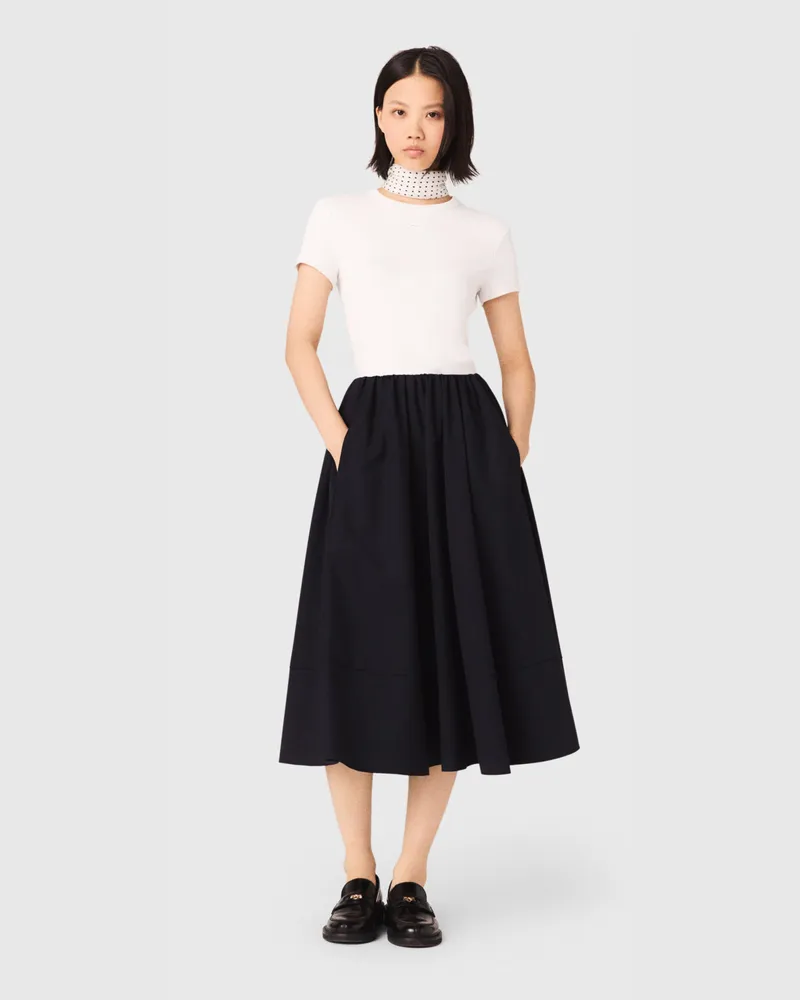 Maje Baumwoll-t-shirt - Weiß Weiß