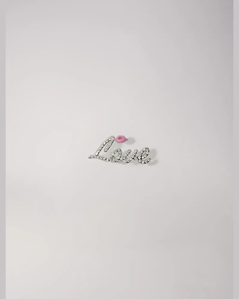 Maje Strass-ring Love - Silber Silber