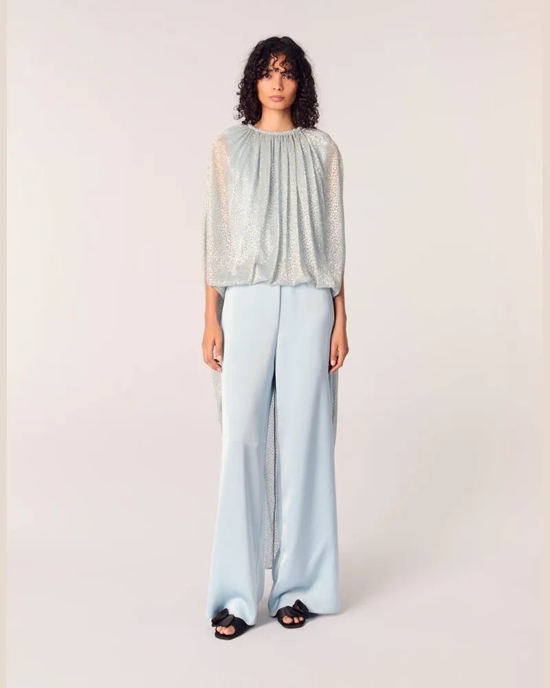 Maje Ensemble 2-in-1 Aus Lurex - Blau Himmelblau