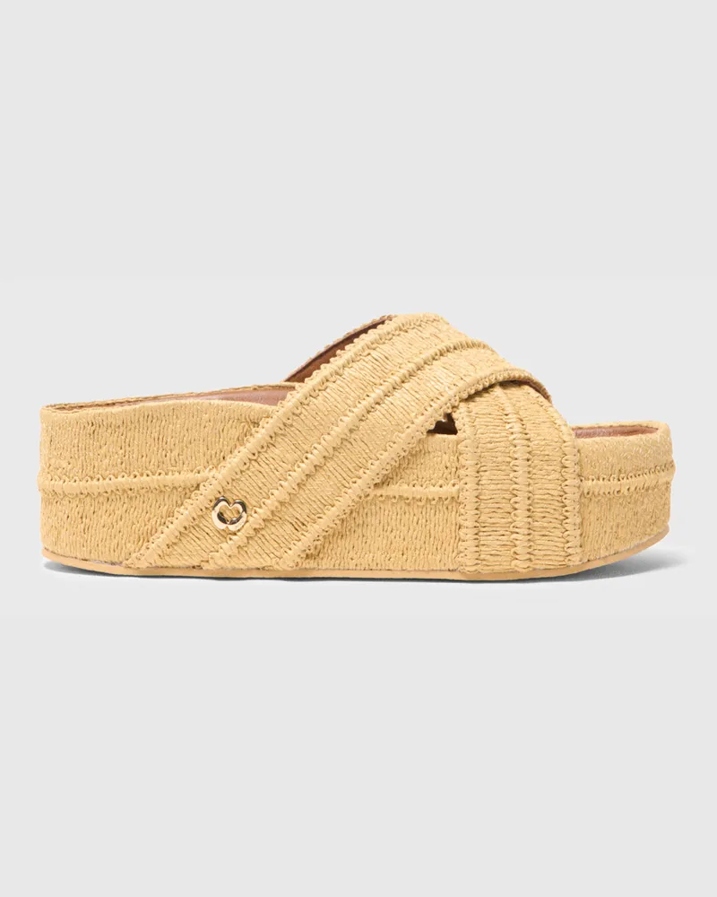 Maje Plateausandalen - Beige Beige