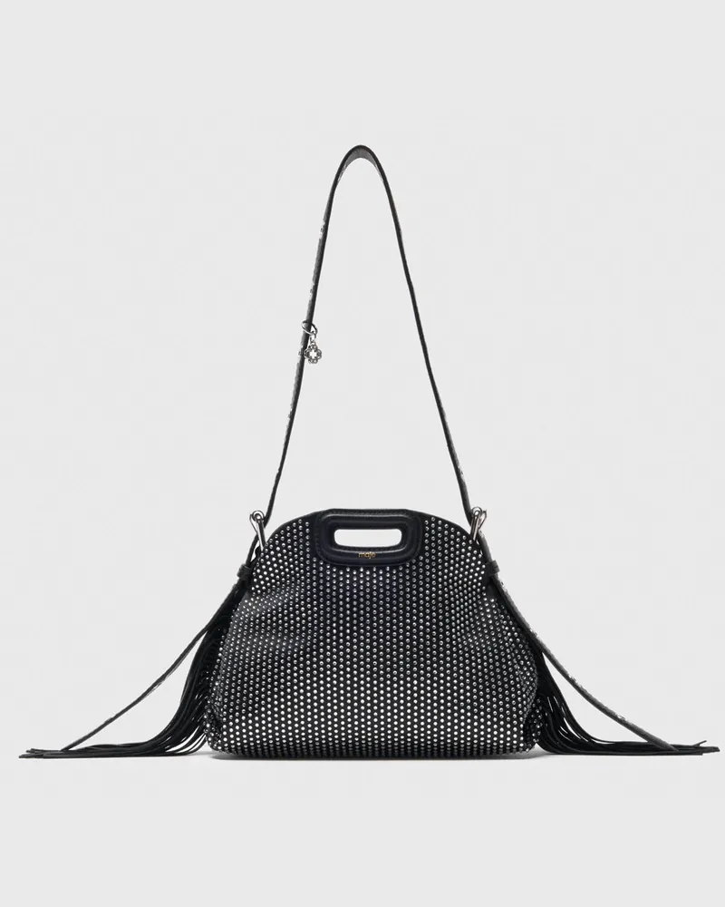 Maje Tasche Miss M Mini, Strass - Schwarz Schwarz