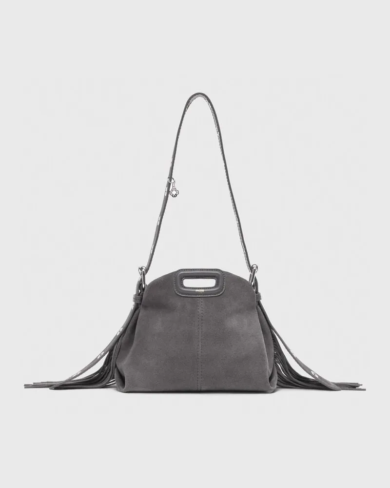 Maje Miss M Mini Veloursleder - Grau Grau