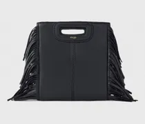 Mini-tasche M Aus Glattem Leder - Schwarz