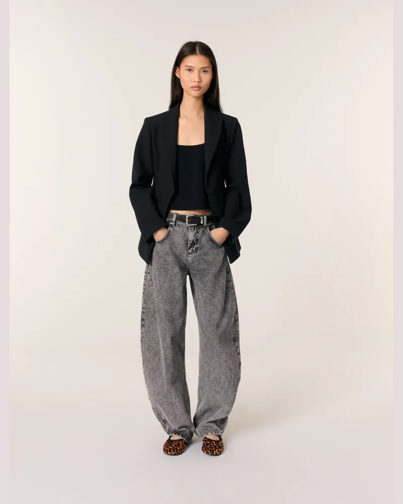 Maje Taillierter Blazer - Schwarz Schwarz